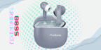 Official Audionic Airbud S680 restock banner showing grey earbuds above an open charging case