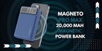 Official Audionic Magneto Pro Max 20000mAh banner showing a blue magnetic power bank attached to a phone