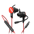Ronin R-007 Gamerz Handsfree Type-C in Red with its wired connector