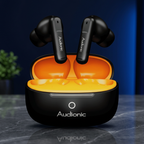 Audionic Airbud 690 ION in DukaanBee square dark marble and navy studio styling