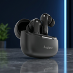 Audionic Trance 850 in DukaanBee square dark marble and navy studio styling