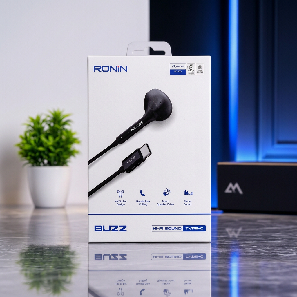 Ronin R-5 Buzz Type-C Handsfree Earphones